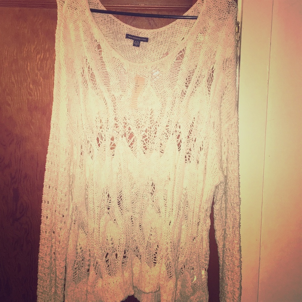 NWT Beautiful Open Knit AE Sweater